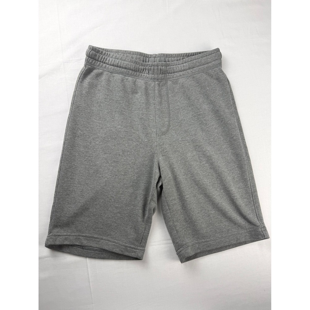 Old Navy Boys XL 14-16 Gray Stretch Knit Athletic Shorts French Terry Gym